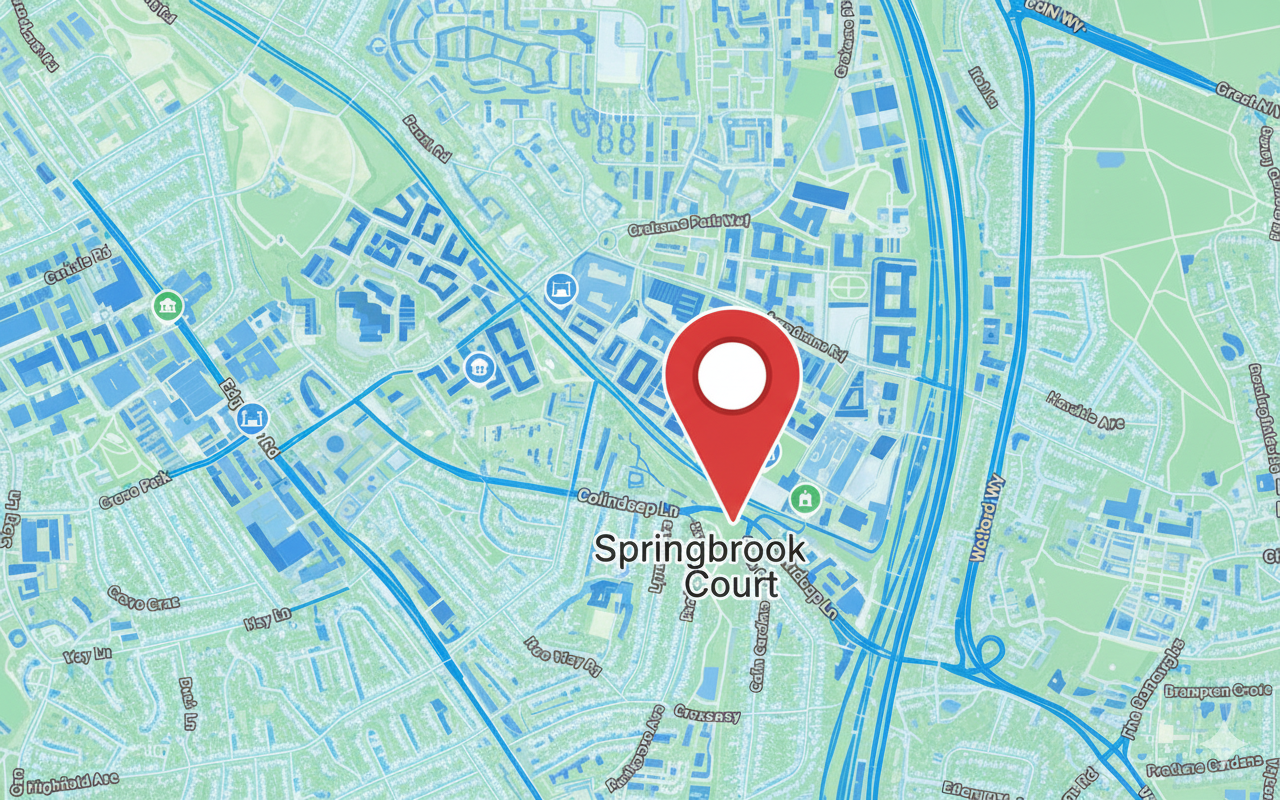 Map showing office location